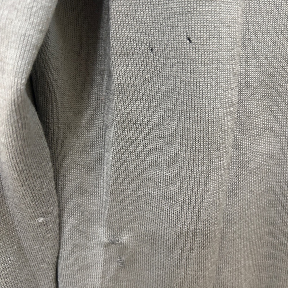 Tory Burch Gray Sweater with Sliver Buttons - Picture 2 of 4